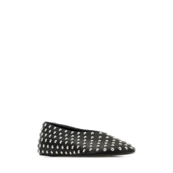 Ballerines en cuir nappa noir