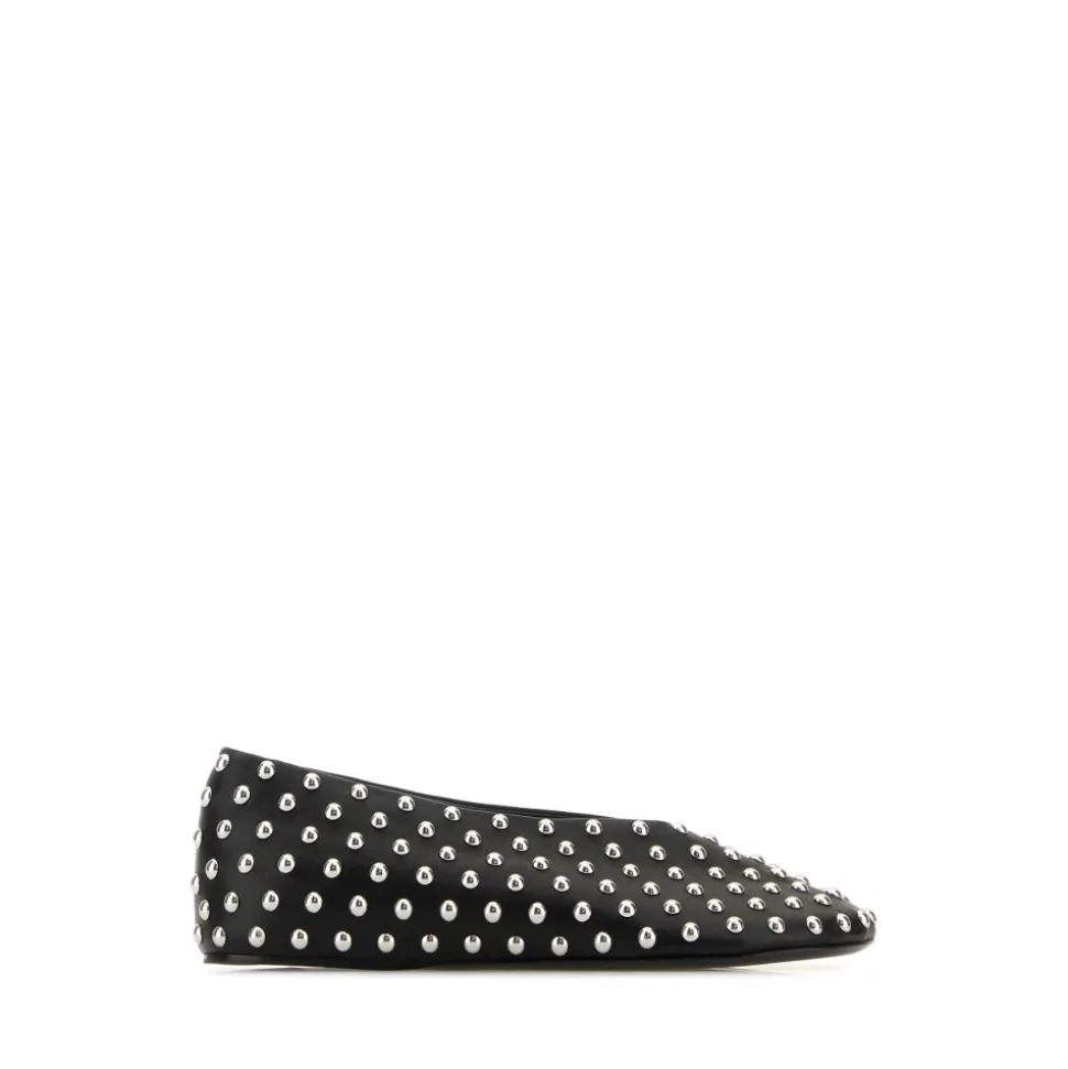 Ballerines en cuir nappa noir