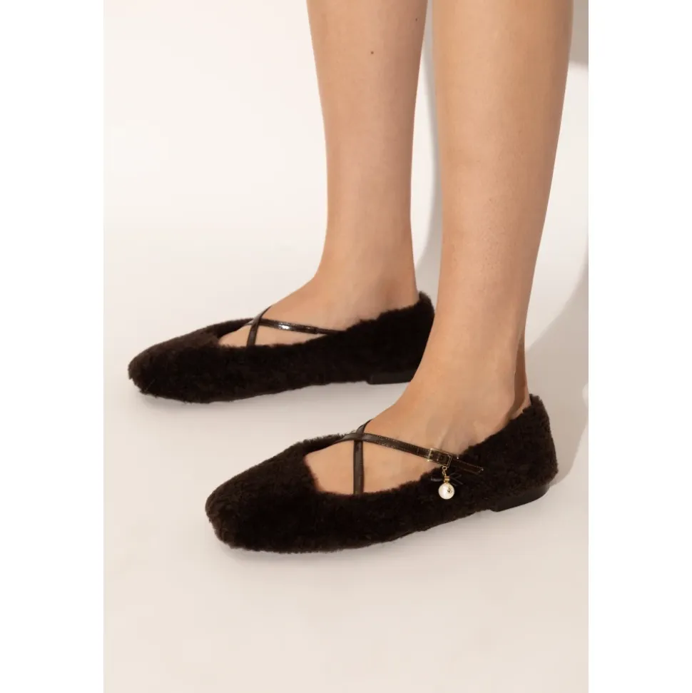 Ballerines en fourrure Eleri