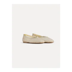 Ballerines en résille ornées de cristaux