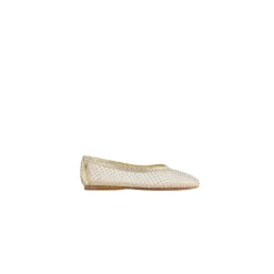Ballerines en résille ornées de cristaux