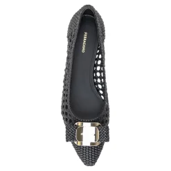 Ballerines Varina en cuir tressé