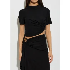 Bezel Quartz Ruched T-shirt