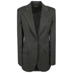 Blazer droit à rayures tennis