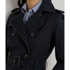Blt Db Pu Tr-Lined-Trench-Cotton Blend
