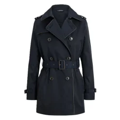 Blt Db Pu Tr-Lined-Trench-Cotton Blend