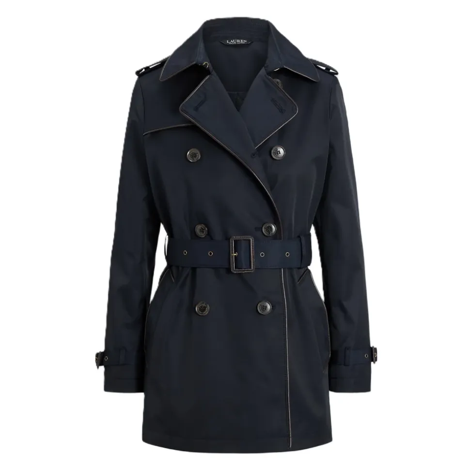 Blt Db Pu Tr-Lined-Trench-Cotton Blend