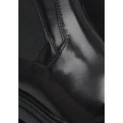 Bottines Chelsea en cuir noir