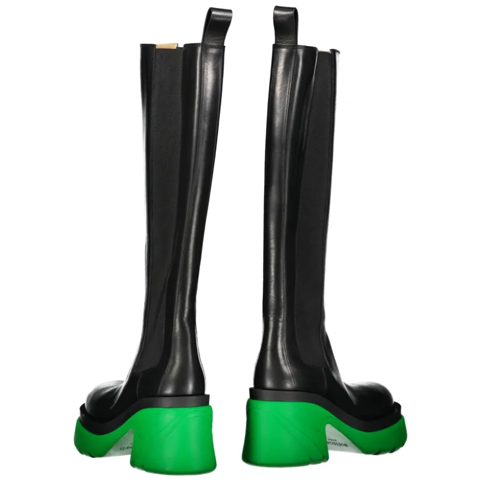 Bottines Chelsea en cuir à semelle crantée
