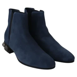 Bottines en daim avec clous décoratifs