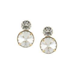 Boucles d'Oreilles Cristal Or Antique
