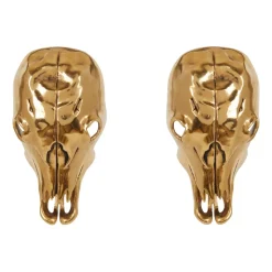 Buffalo Skull Stud Earrings