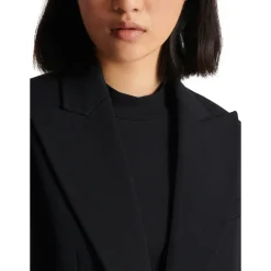 2-button cinched-waist jacket