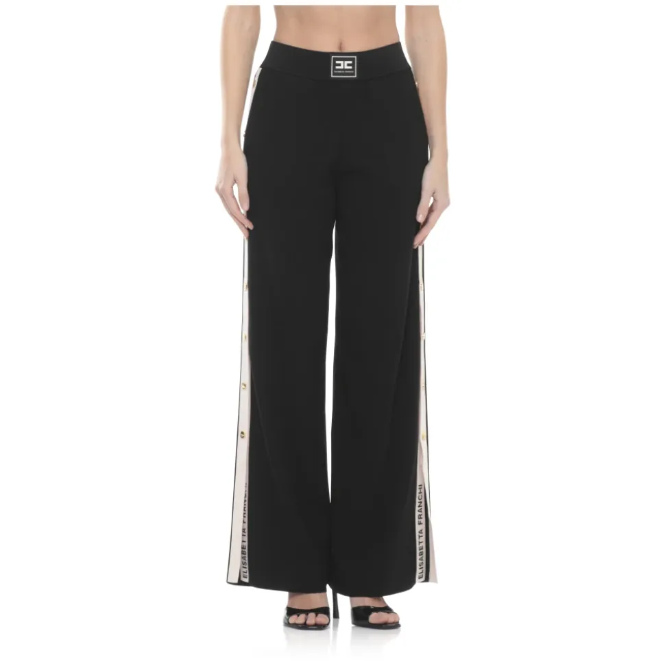 Button Stripe Trousers