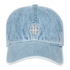 Casquette en Denim Bleu Blanchi