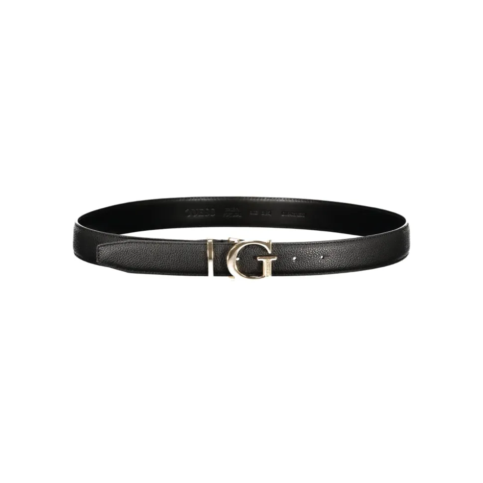 Ceinture, boucle métallique, logo