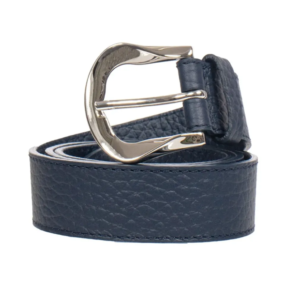 Ceinture en cuir avec boucle palladium