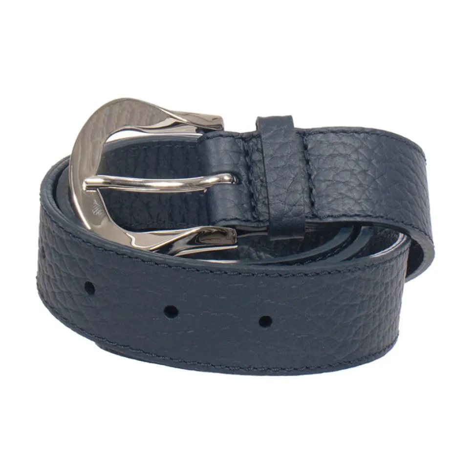 Ceinture en cuir avec boucle palladium