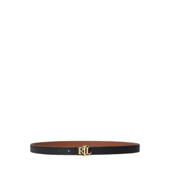 CEINTURE FINE RÉVERSIBLE EN CUIR - MARRON/NOIR