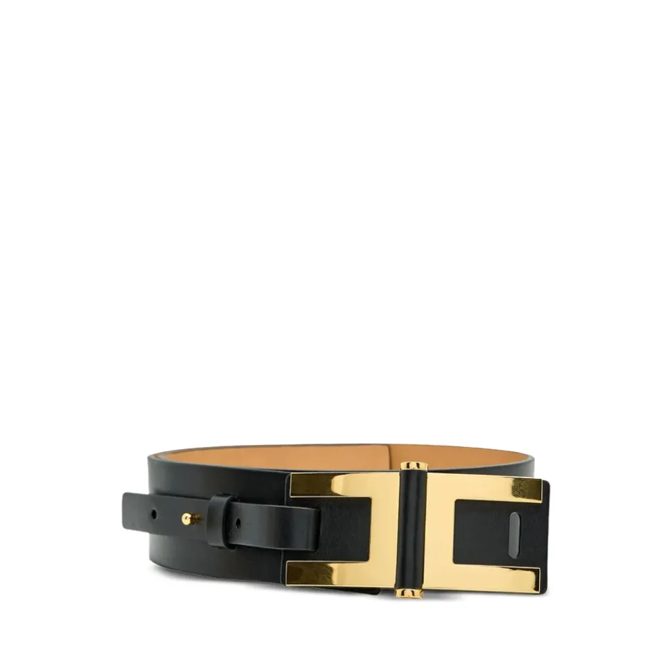 Ceinture à plaque logo