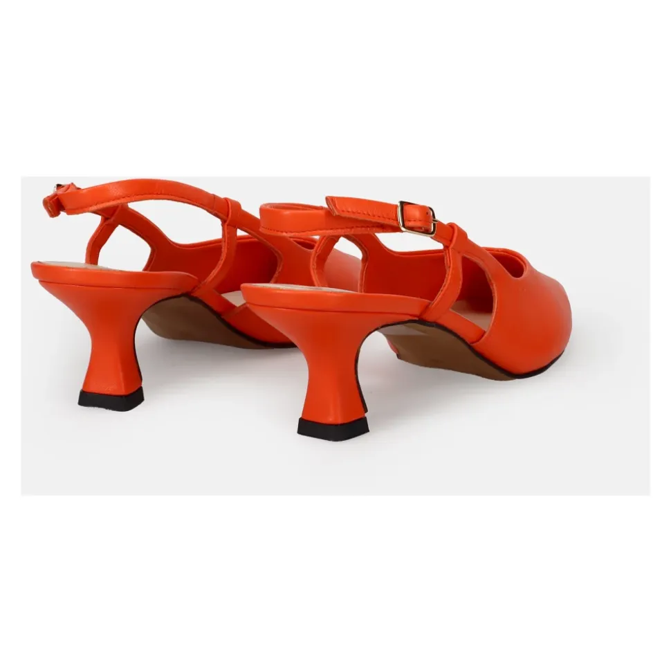 Chaussures à Talon Orange pour une Élégance Quotidienne