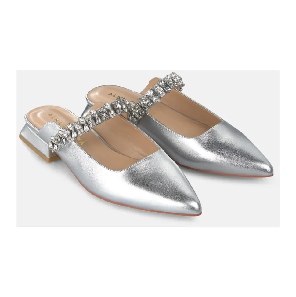 Chaussure à talon bride en strass