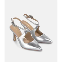 Chaussure à talon à bride entrelacée