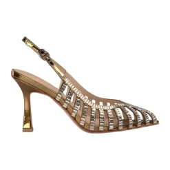 Chaussure à talon à effet cristal
