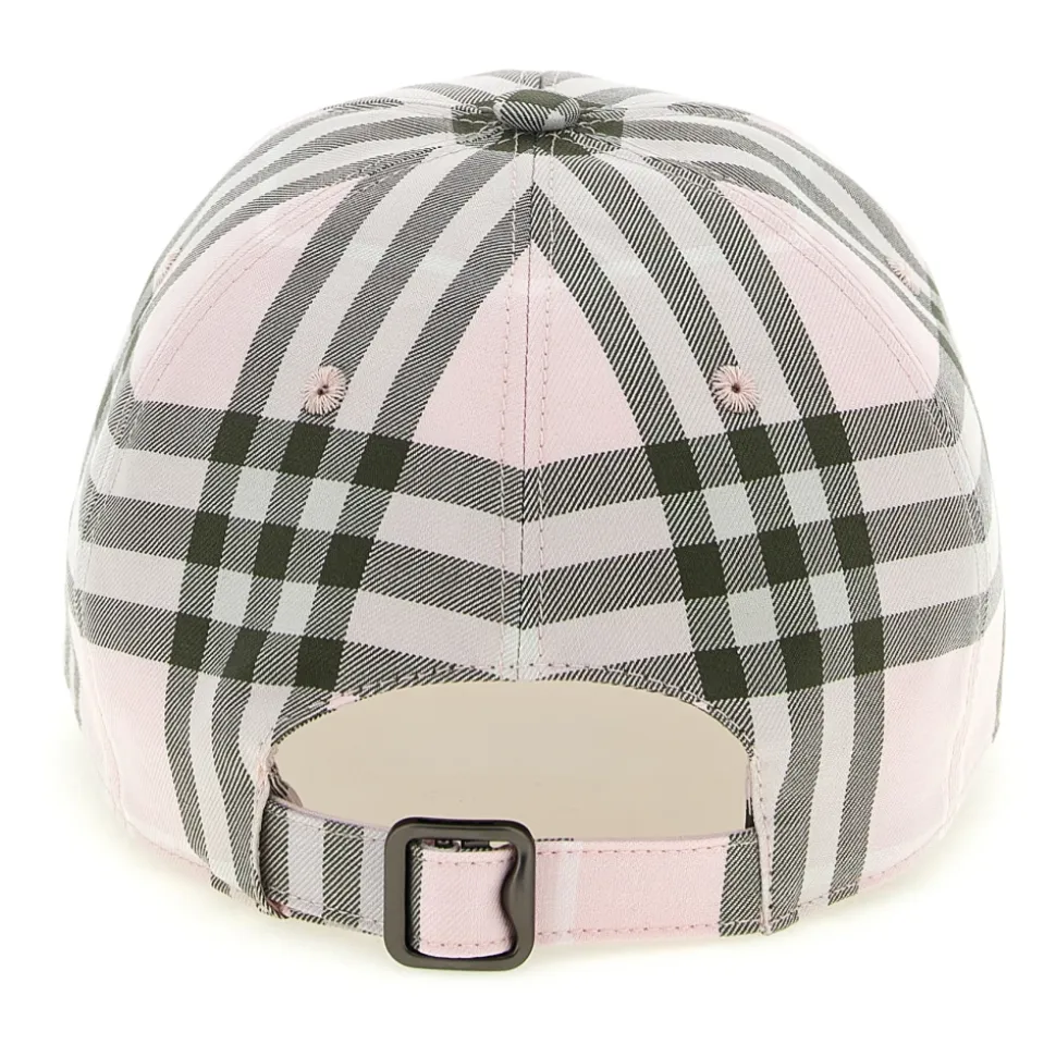 Check Cotton Baseball Cap