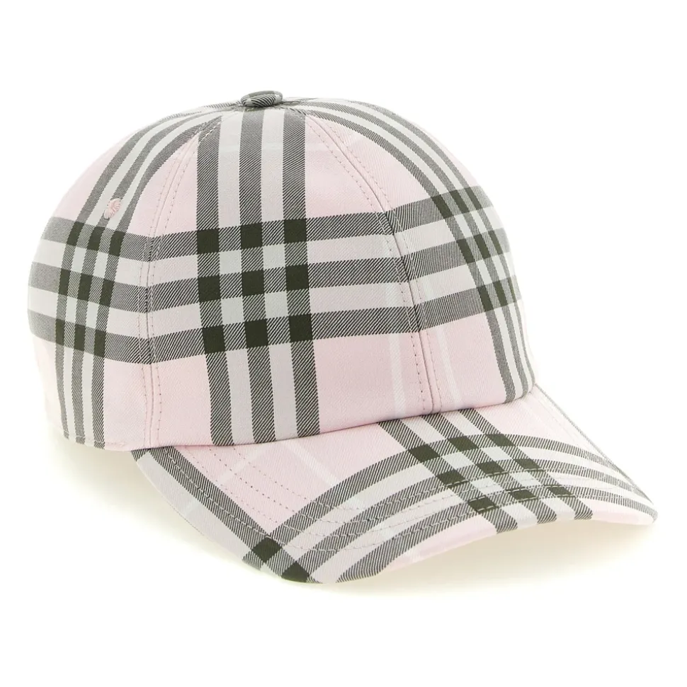 Check Cotton Baseball Cap