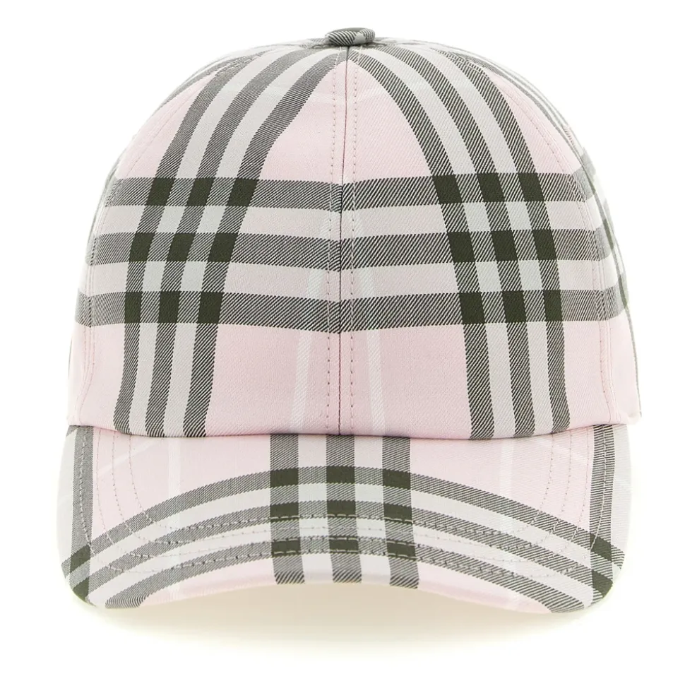 Check Cotton Baseball Cap