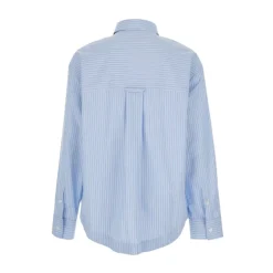 Chemise Boxy Rayée en Coton