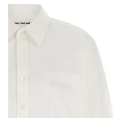 Chemise courte brodée