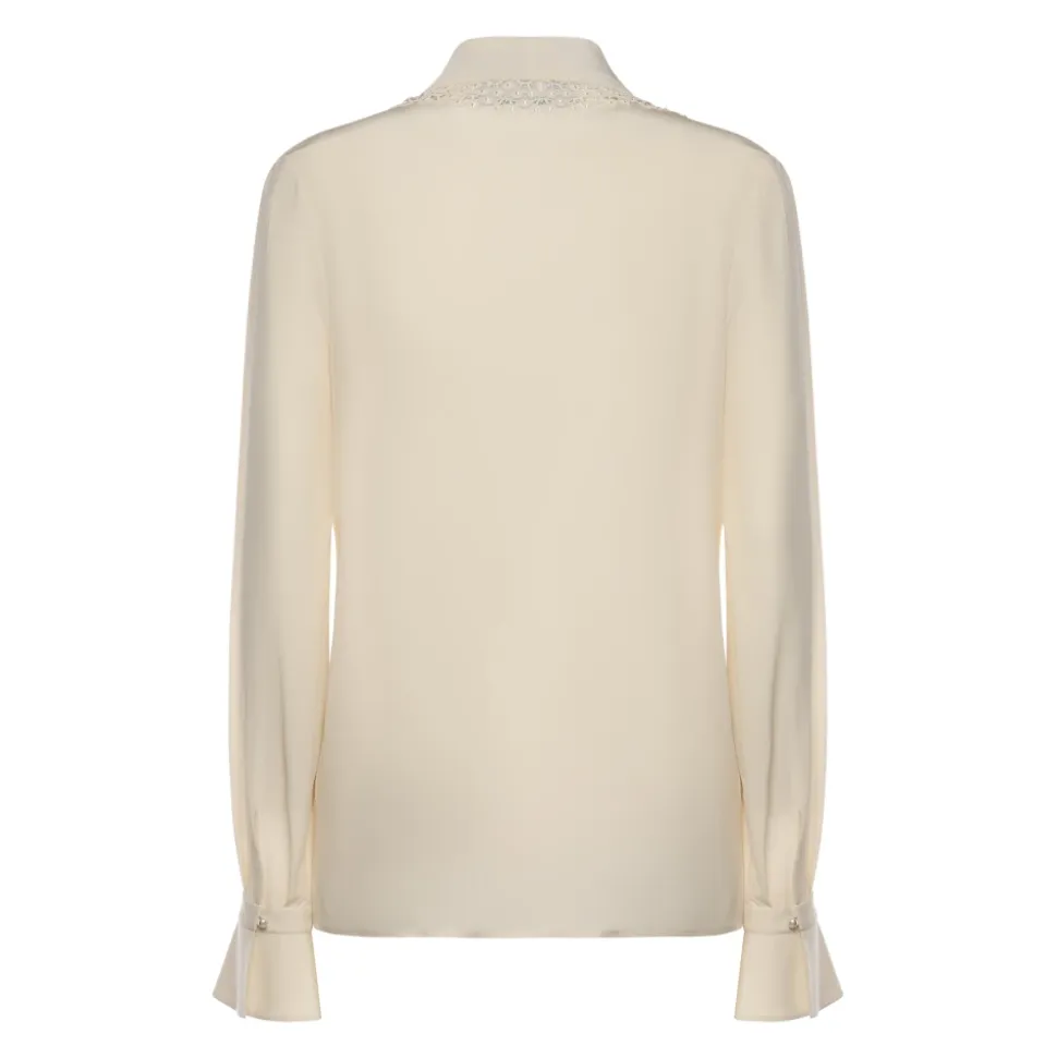 Chemise en crêpe de Chine de soie