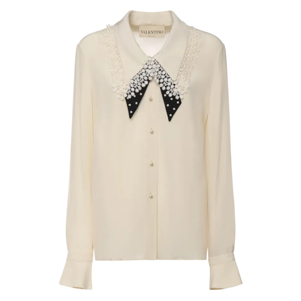Chemise en crêpe de Chine de soie
