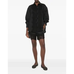 Chemise en lin avec dentelle