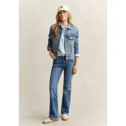 Chemise en lin coupe droite