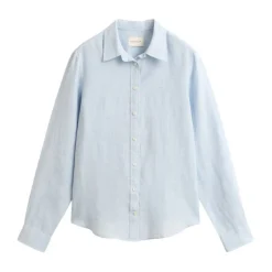 Chemise en lin coupe droite