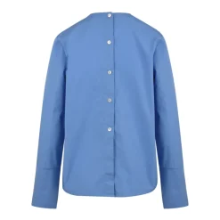 Chemise en popeline bleu clair