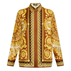 Chemise en soie avec impression 'Barocco'