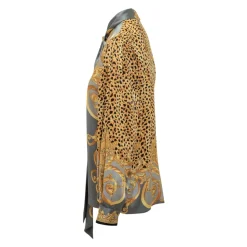 Chemise en soie imprimée