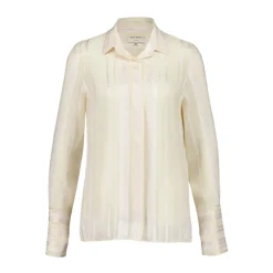 Chemise en Soie Texturée Crème