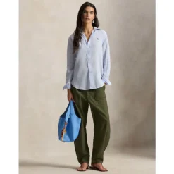 Chemise lin coupe droite