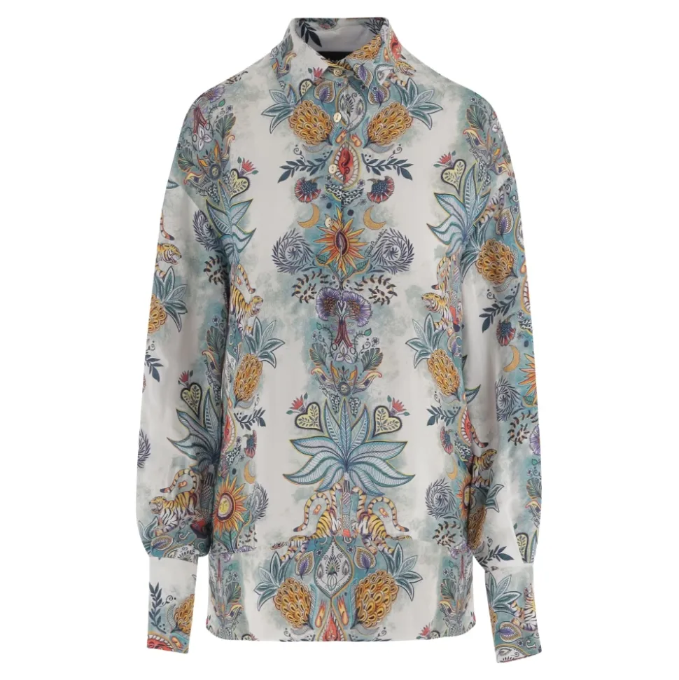 Chemise Manches Longues Imprimé Botanique