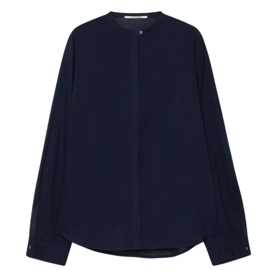 Chemise Rayée Bleue en Coton