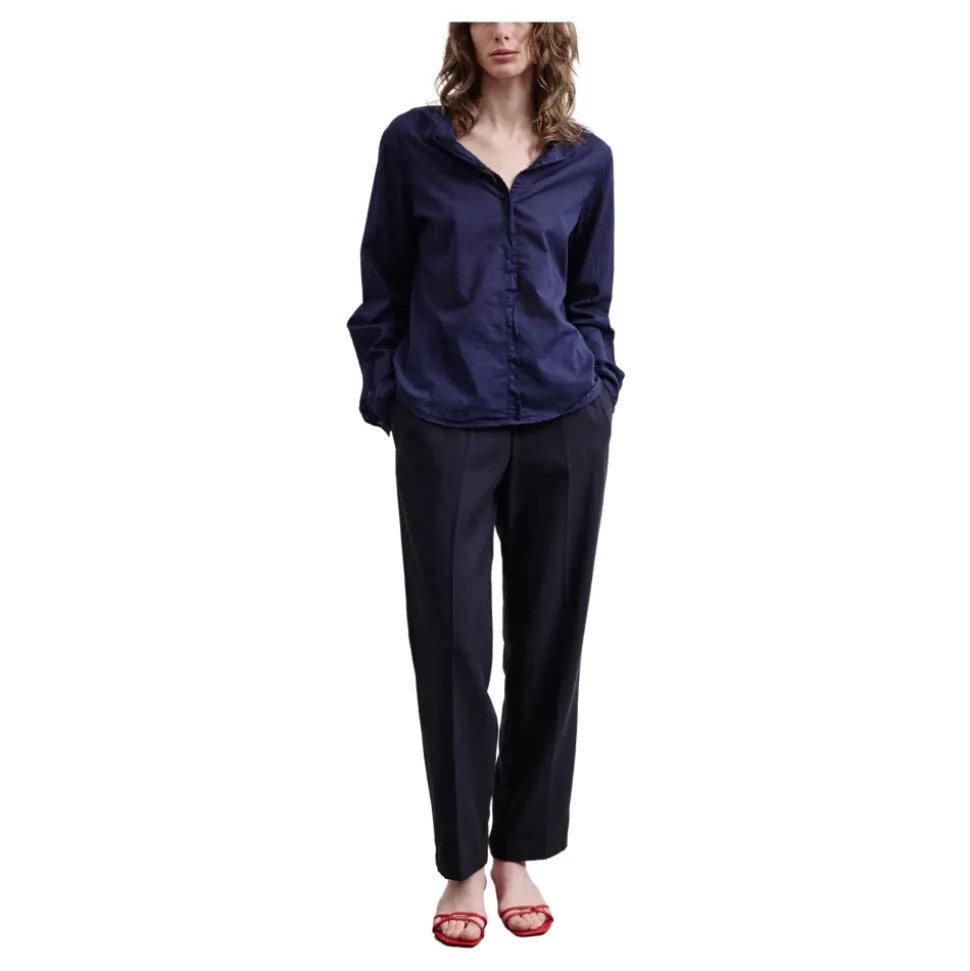 Chemise Rayée Bleue en Coton