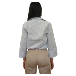 Chemise stretch en popeline rayée