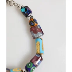 Collier avec Perles en Verre de Murano Multicolores