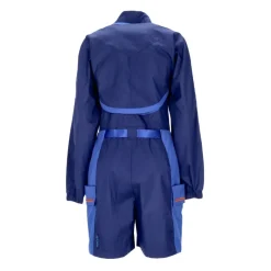 Combinaison utilitaire bleue avec cardigan détachable