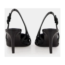 Escarpins Slingback en Cuir Noir
